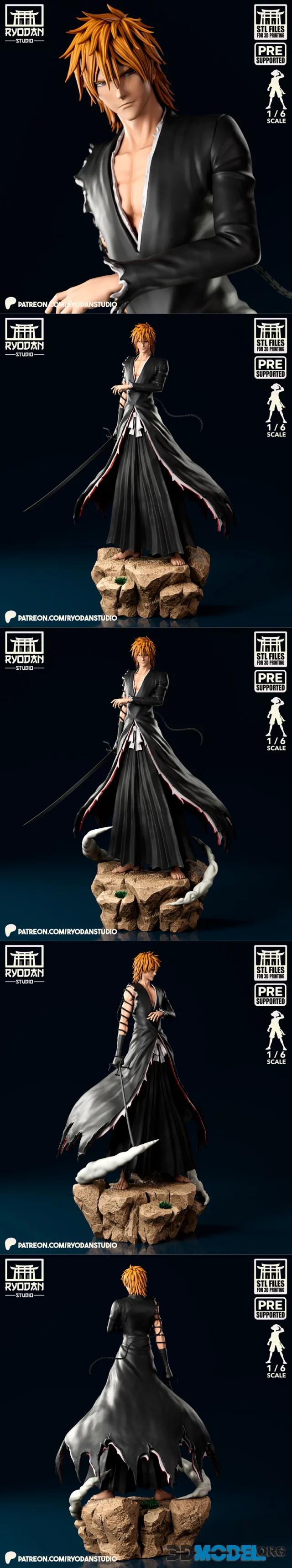 Ryodan Studio - Kurosaki Ichigo (Dangai) – Printable
