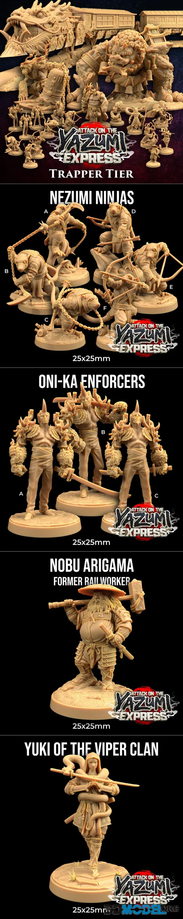 The Dragon Trappers Lodge - Attack on The Yazumi Express - Trapper Tier – Printable