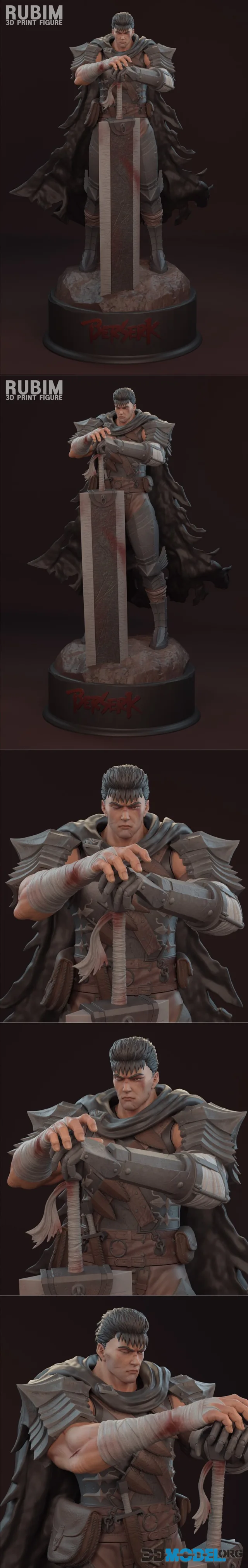 Rubim Figure - Berserk - Guts – Printable