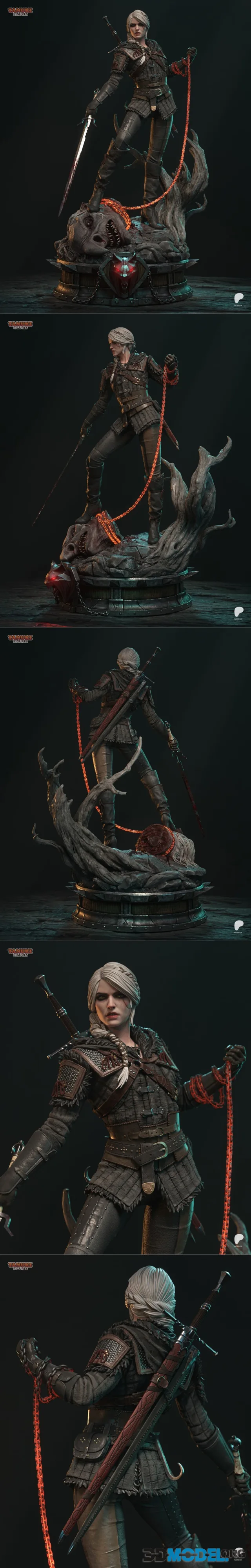 Tanuki Figures - CIRI - The Witcher 4 – Printable