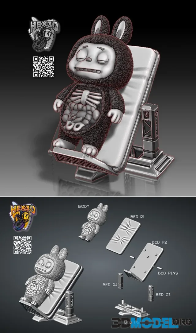 Hex3D - Labubu Autopsy – Printable