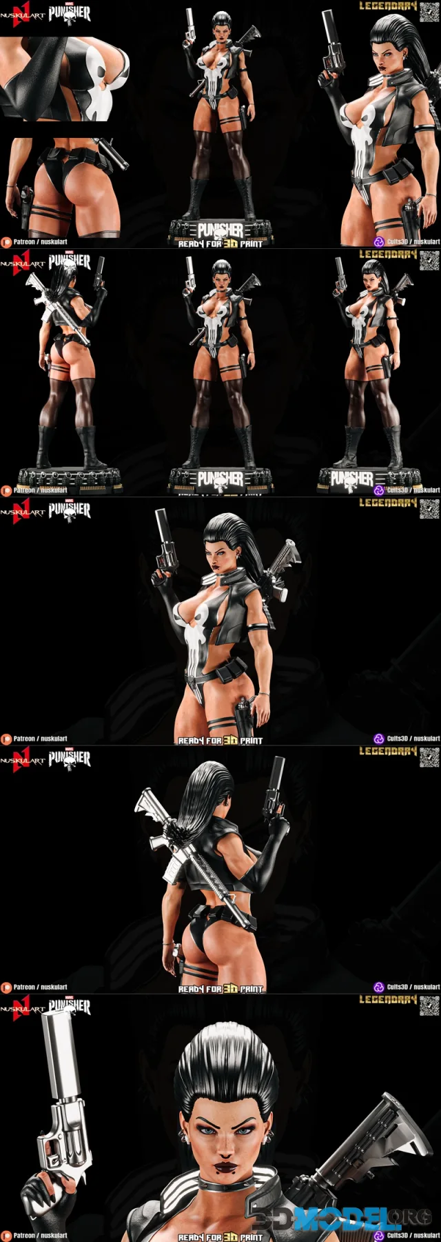 Nuskul Art - Punisher - Gender Bend Edition – Printable