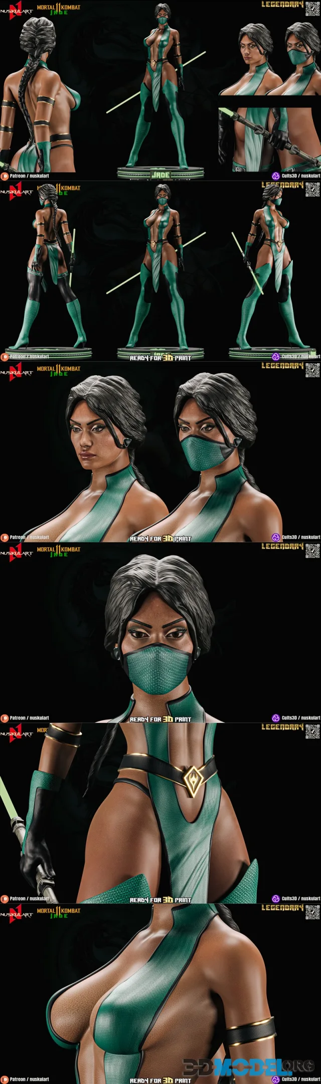 Nuskul Art - Jade - Mortal Kombat – Printable