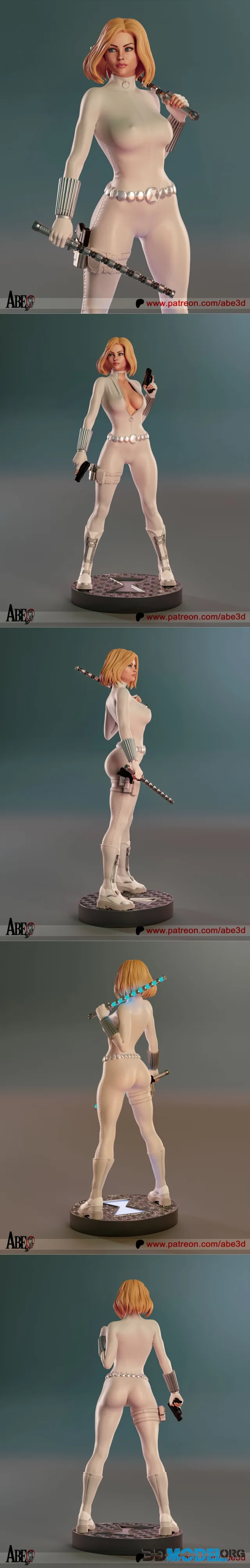 Abe3D - White Widow - Yelena Belova – Printable