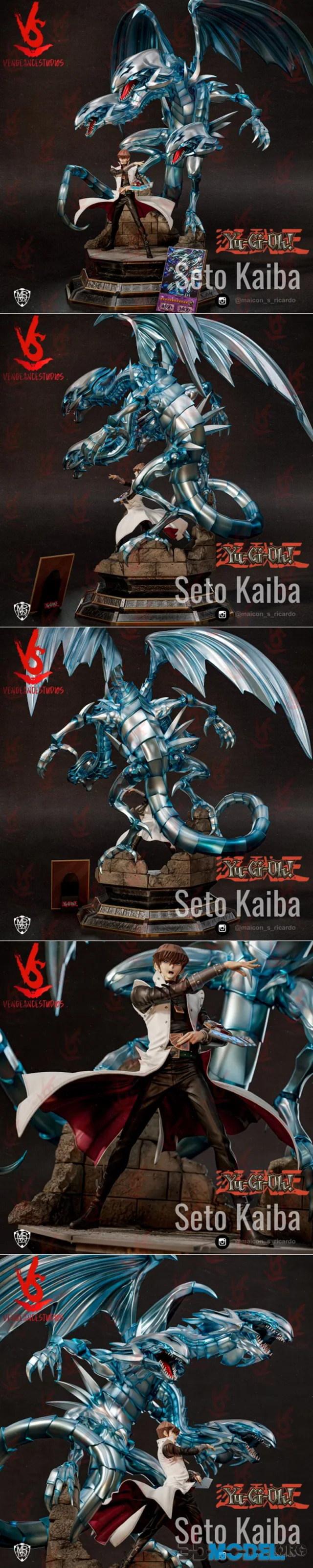 VS3D - Seto Kaiba and Blue Eyes White Dragon – Printable