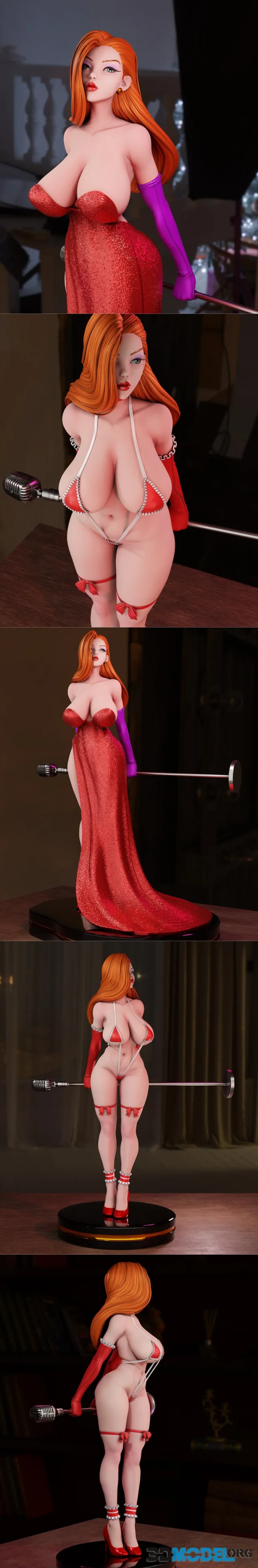 3dMomoji - Jessica Rabbit – Printable