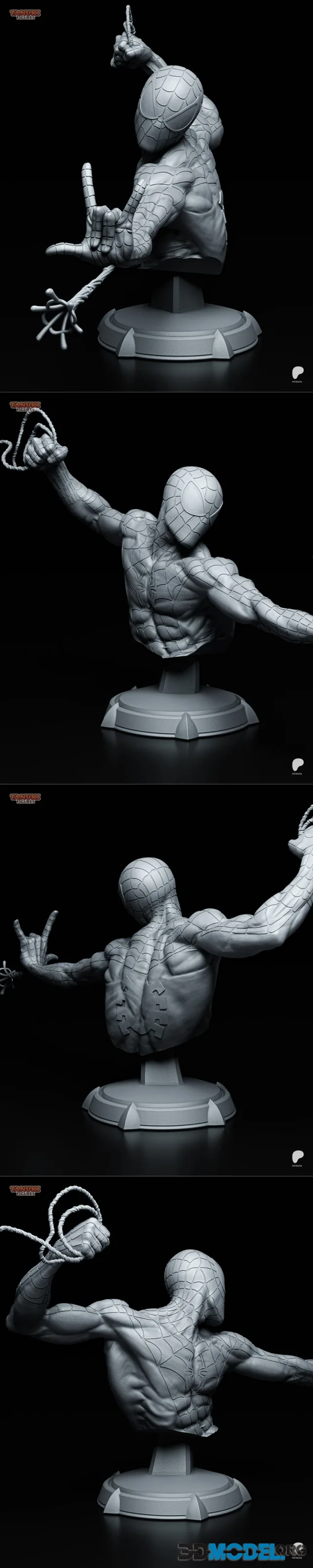 Tanuki Figures - Spider-Man Bust – Printable