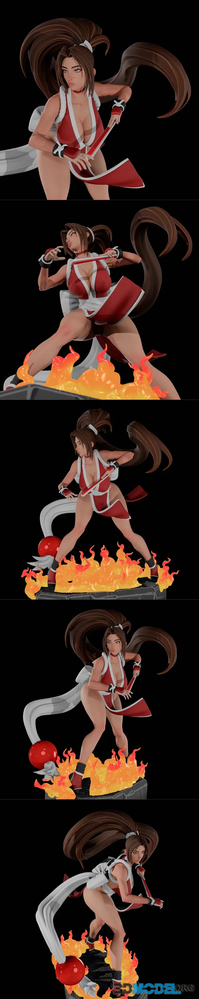 3dMomoji - Mai Shiranui – Printable