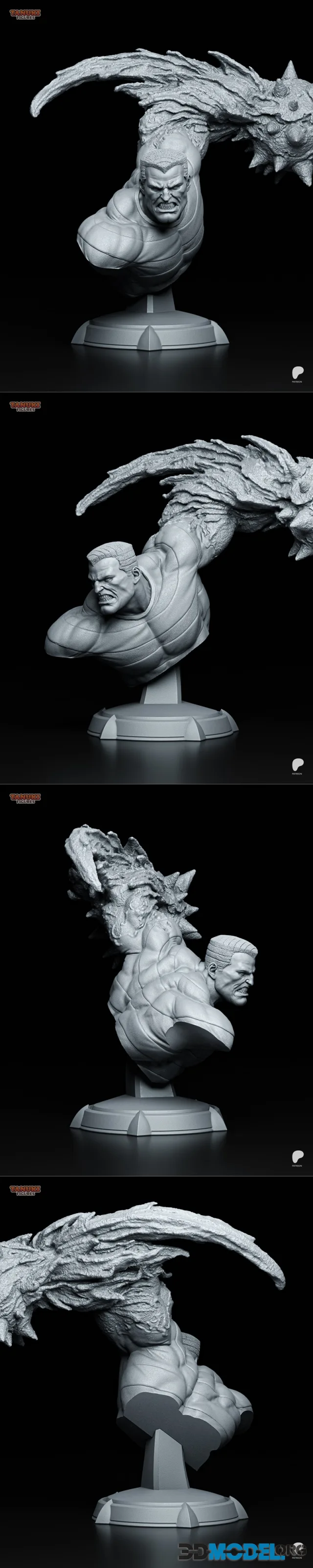 Tanuki Figures - Sandman Bust – Printable
