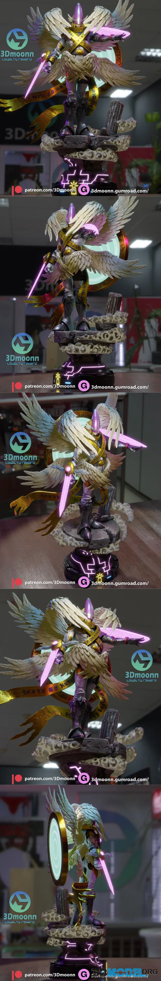 3Dmoonn - Holyangemon - Digimon – Printable