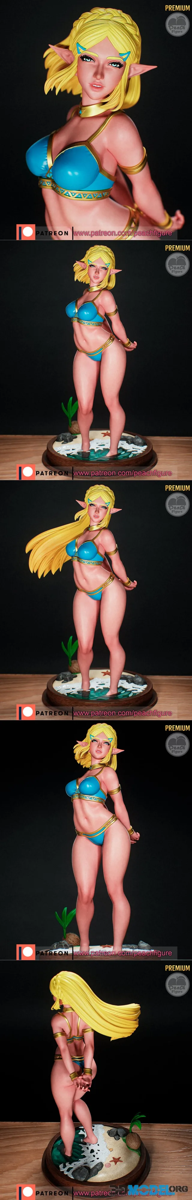 Peach Figure - The Legend of Zelda - Zelda – Printable