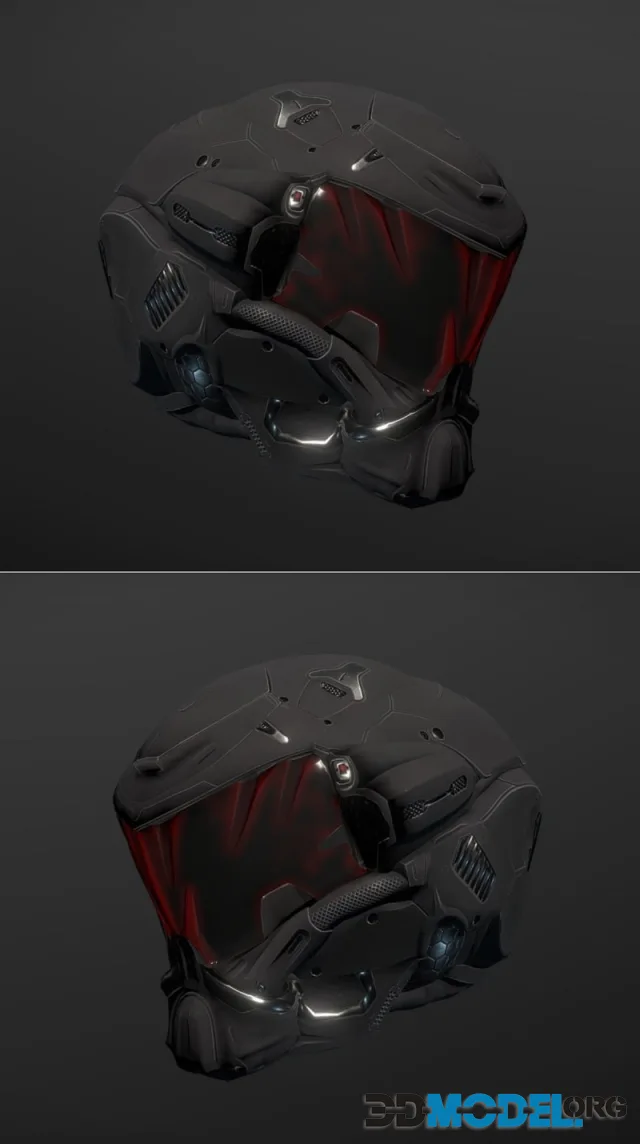 Sci- Fi Helmet PBR – Printable