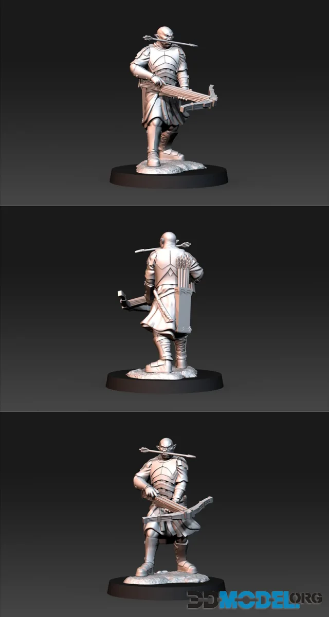 Blood Handed Captain On Foot With Crossbow – Printable