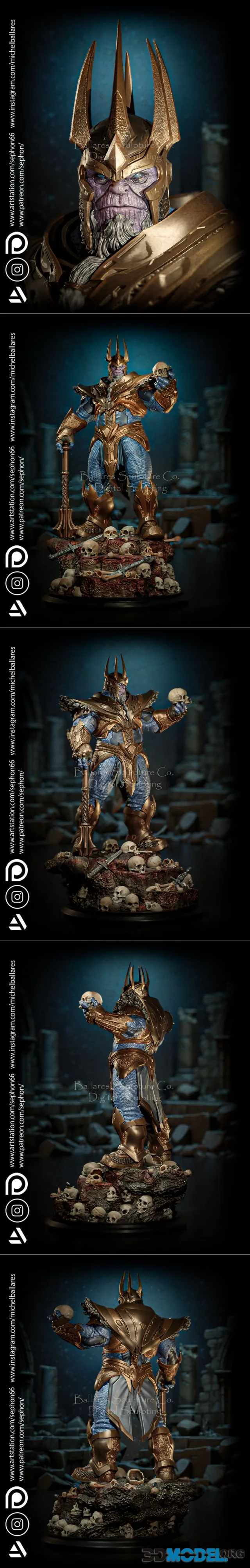 King Thanos By Creative Geek MB – Printable