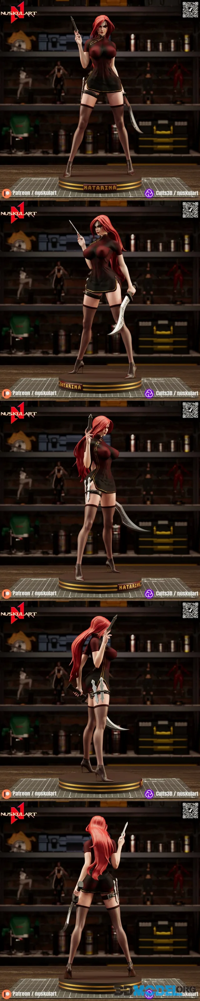 Nuskul Art - Katarina - League of Legends – Printable