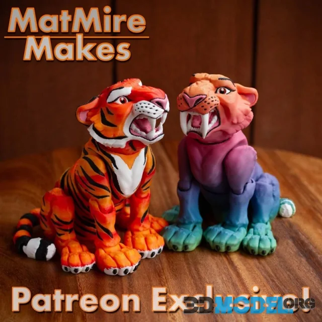 Flexi Sabertooth Tiger – Printable