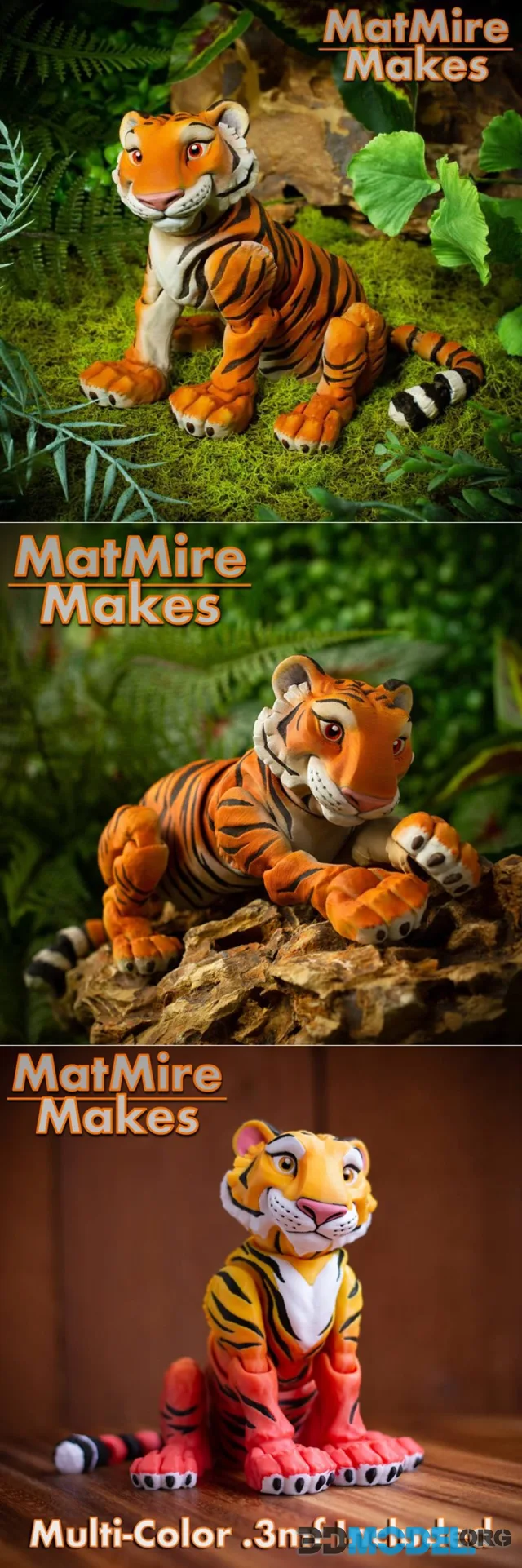 Tiger articulated figure – Printable
