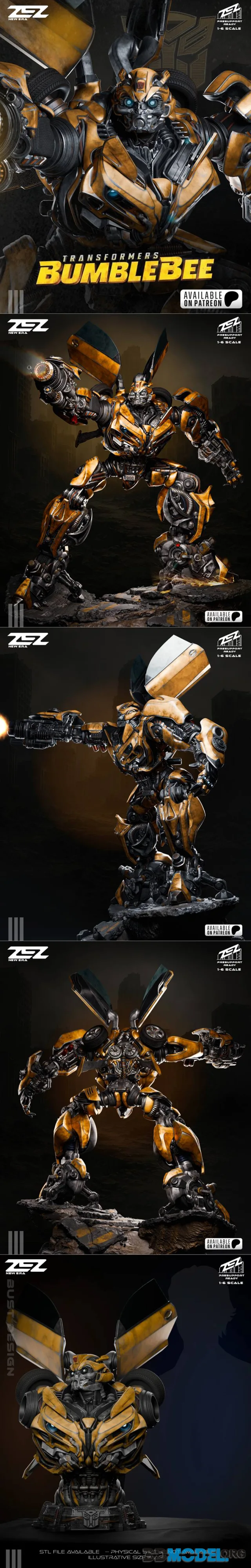 ZEZ Studio - Bumblebee Statue and Bust – Printable