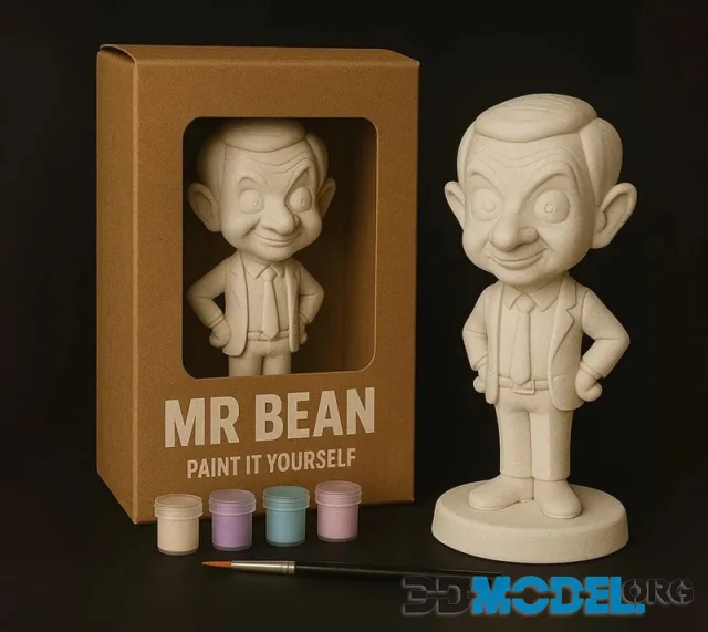 Mr. Bean – Paint-It-Yourself – Printable