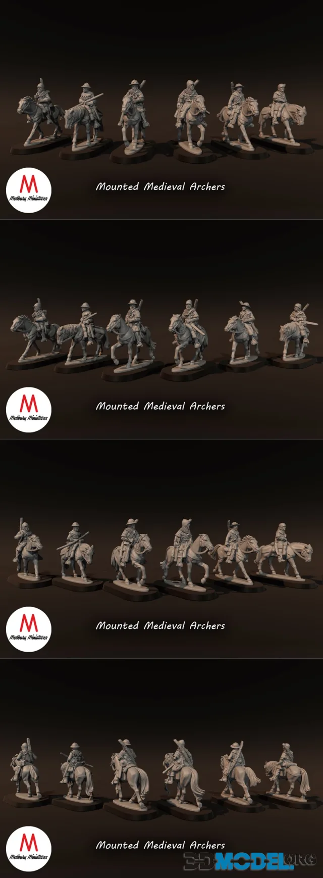 Mounted Medieval Archers – Printable