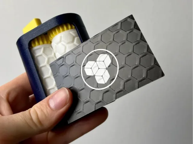 Hexagons - Business Card Embosser Roller – Printable