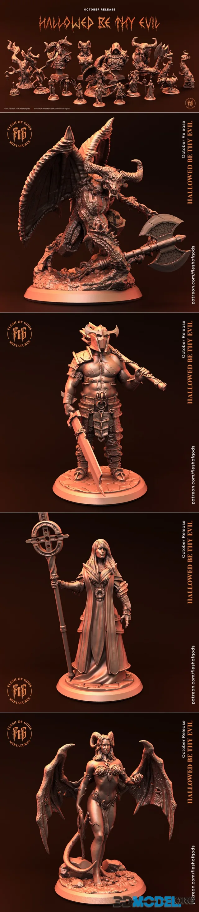 Flesh of Gods - Hallowed Be Thy Evil Full Set – Printable