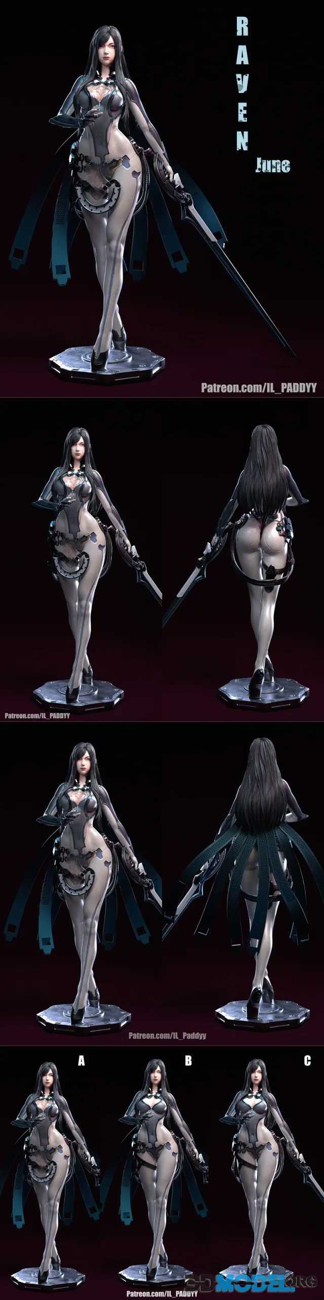 Il Paddyy - Stellar Blade - Raven – Printable