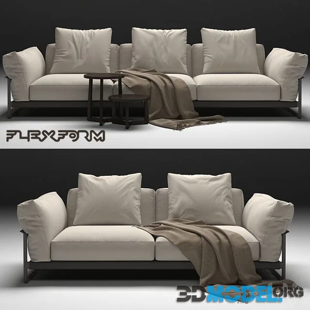 2 Sofas FLEXFORM ZENO LIGHT
