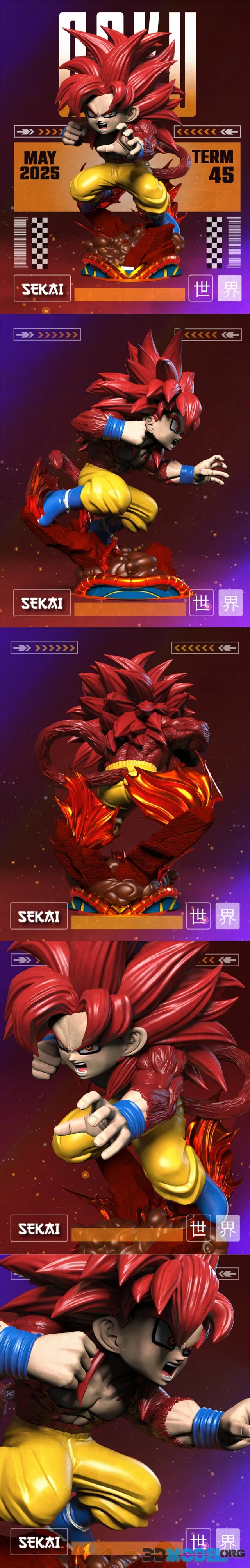 Sekai - Goku SSJ 4 Daima – Printable