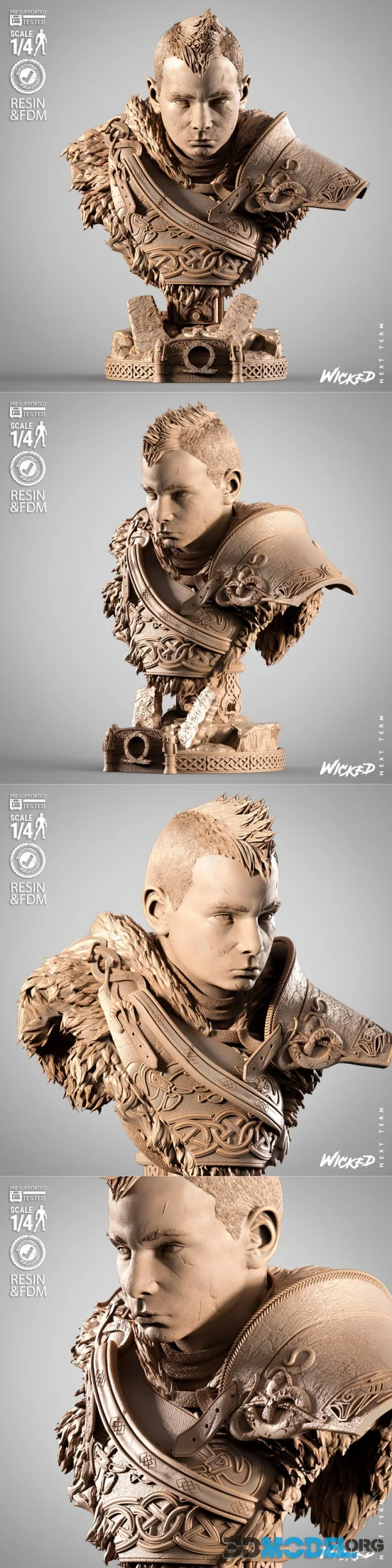 WICKED - Atreus Portrait Bust – Printable