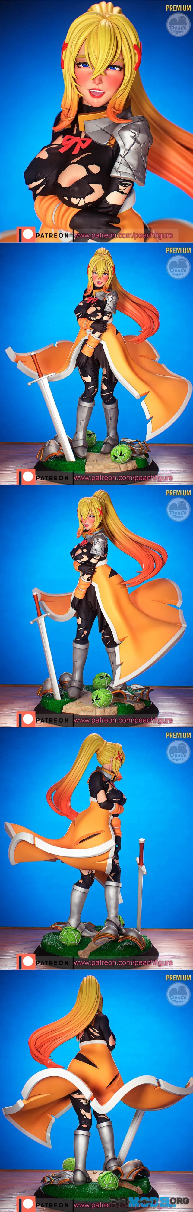 Peach Figure - KonoSuba - Darkness – Printable