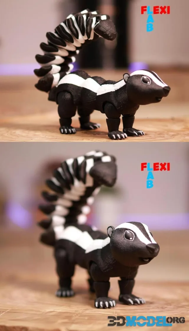 Flexi Skunk Articulated – Printable