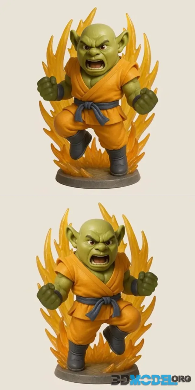 Shrek Goku – Printable
