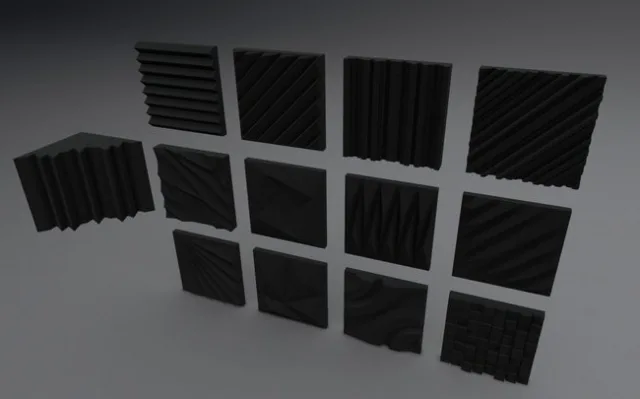 Acoustic Panels Pack 12 + 1 (PBR)