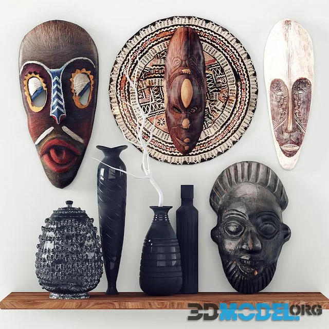 African masks – Decorative set_2