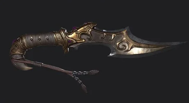 Ancient Dagger Low-poly (PBR)