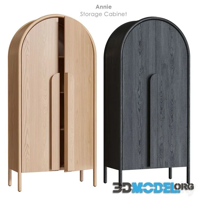 Annie Natural Storage Cabinet by Crate&Barrel
