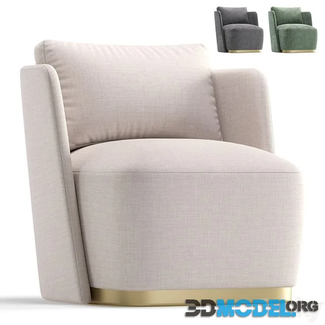 Armchair MACQUEEN by Cazarina Interiors 3 Colors Version