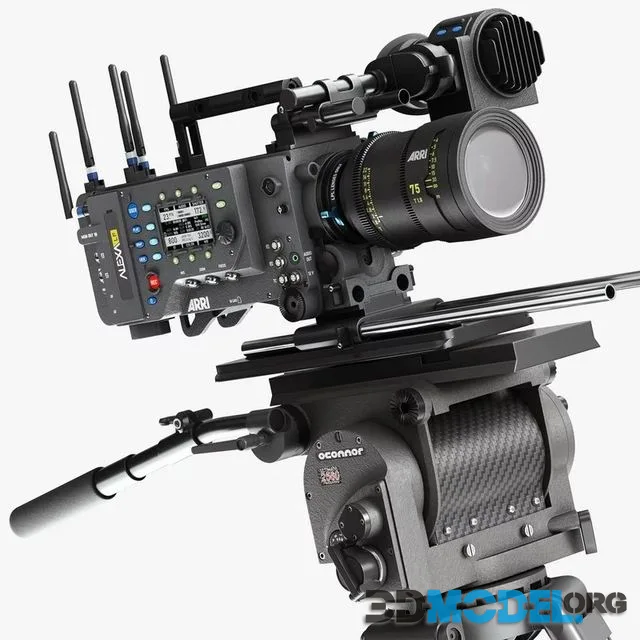 ARRI ALEXA LF Pro Camera with OConnor 2560 Tripod Systems (PBR)
