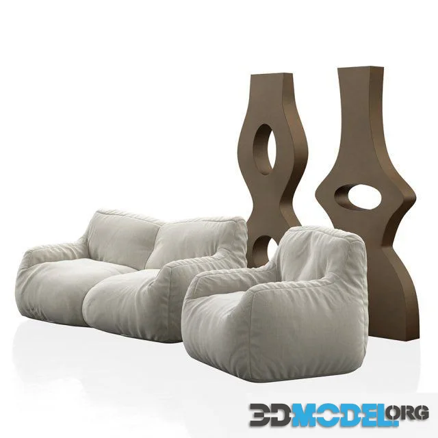 Bean bags and XXL vases