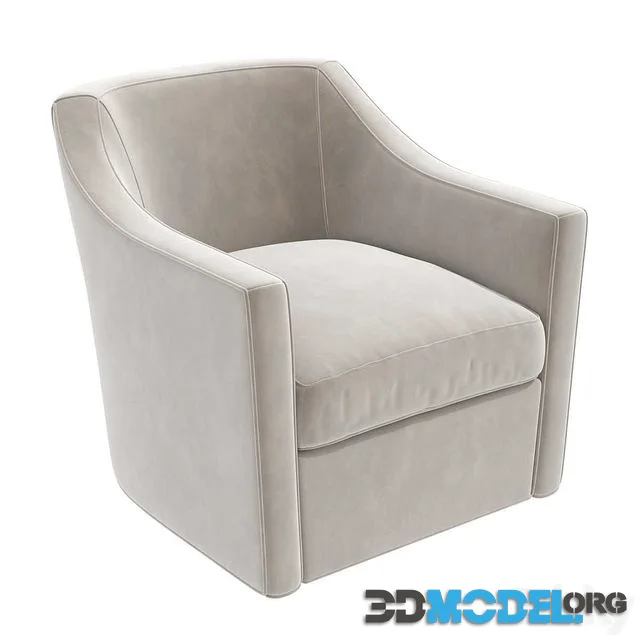 Bella furniture homme sophie swivel barrel chair