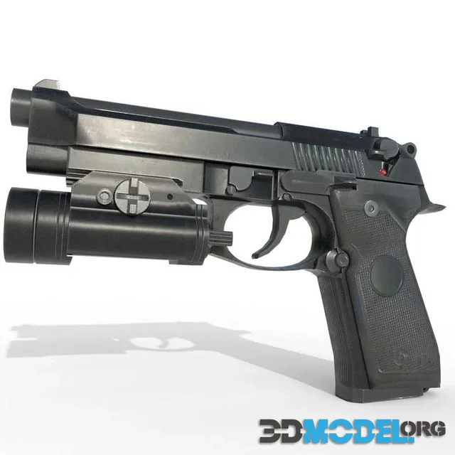 Beretta M9A3 Pistol Low-poly (PBR)