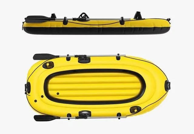 Boat inflatable 01 yellow (PBR)