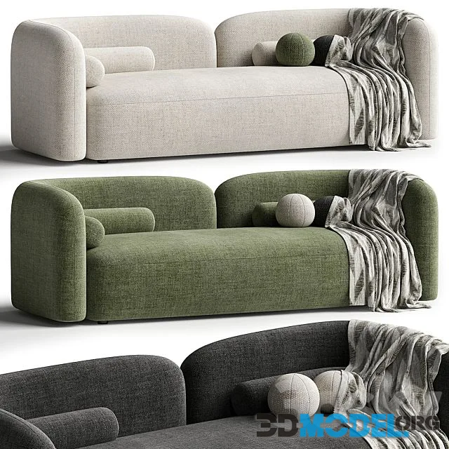 Bodrum Sofa with plaid