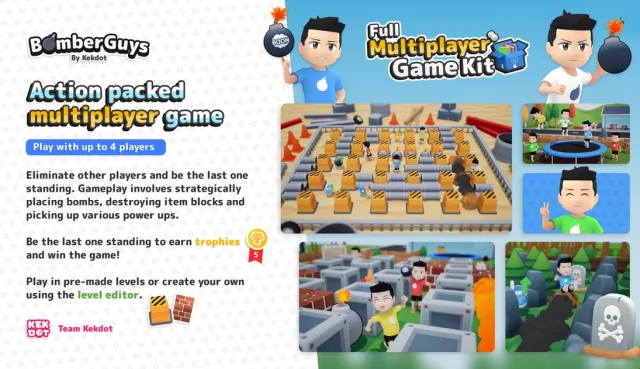 BomberGuys - Multiplayer Game Template - Blueprints - By Kekdot