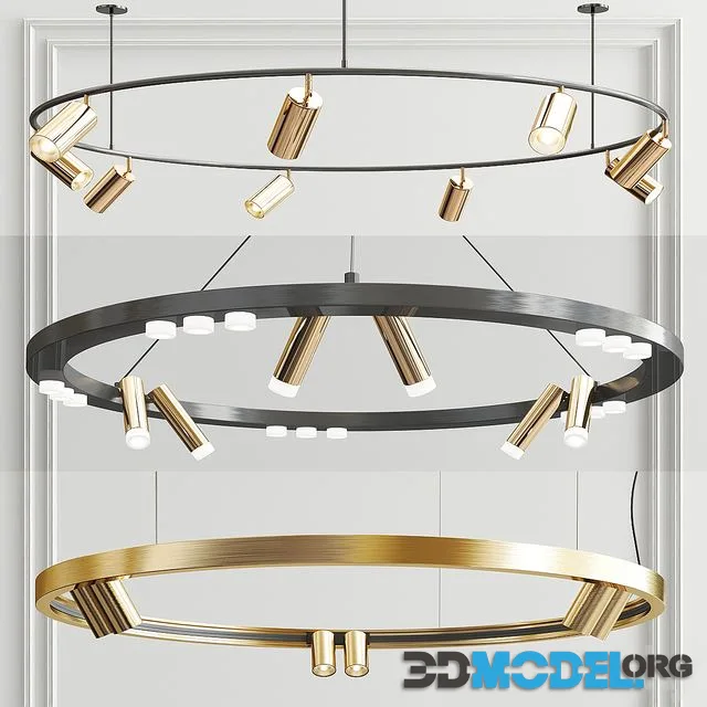Brand Odeon Superloop Chandelier - 3 type