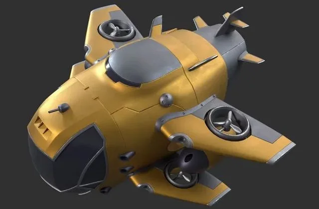 Cartoon aircraft jet fighter (PBR)