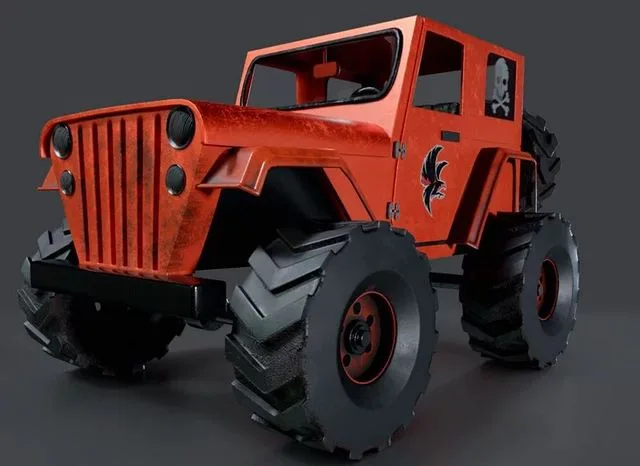 Cartoon Jeep (PBR)