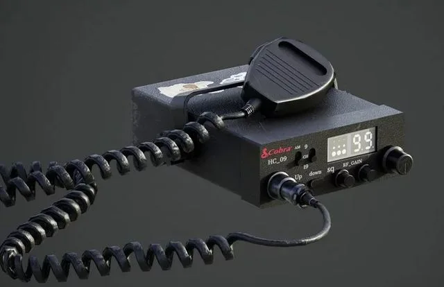 CB Radio Low-poly (PBR)