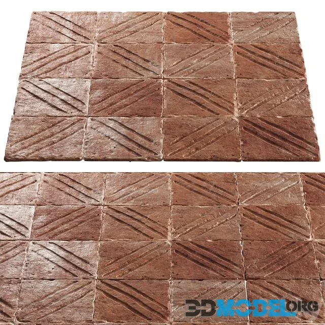 Ceramic floor tiles
